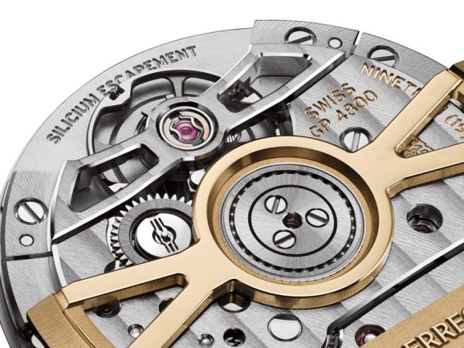 シリコン製のエスケープメントと秒停止機構を備えたジラール・ペルゴの最新キャリバー「GP4800」