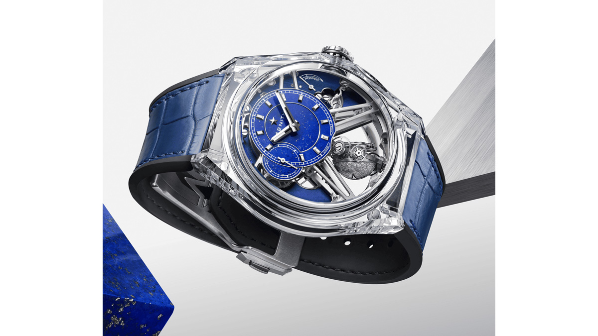 重力の影響を打ち消し精度を極めたゼニスの160周年限定モデル「デファイ ゼロ G サファイア」