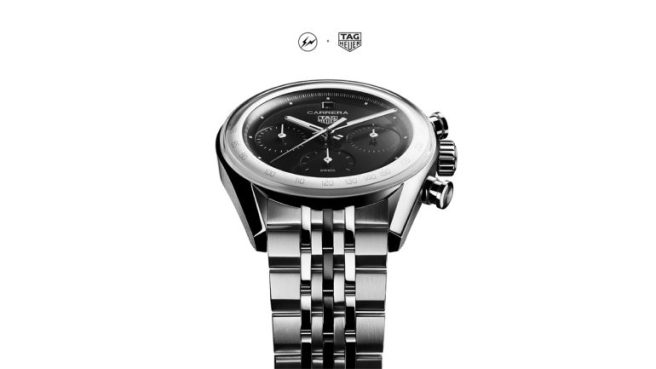 洗練されたブラックとホワイトが目を引くタグ・ホイヤーとフラグメントの「カレラ クロノグラフ」コラボモデル