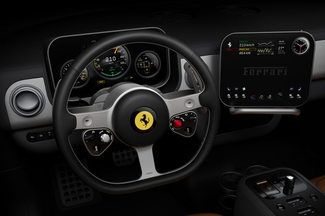 フェラーリがフル電動スポーツカー「Luce」のインテリアデザインとインターフェースを公開