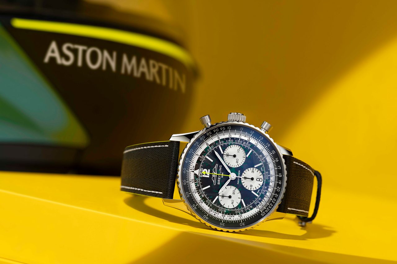 ブライトリングとアストンマーティンがの限定クロノグラフ「ナビタイマー B01」
