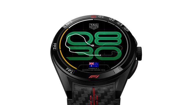F1観戦に便利な機能を備えたタグ・ホイヤーの新作「TAG Heuer Connected Calibre E5 45 mm x Formula 1」