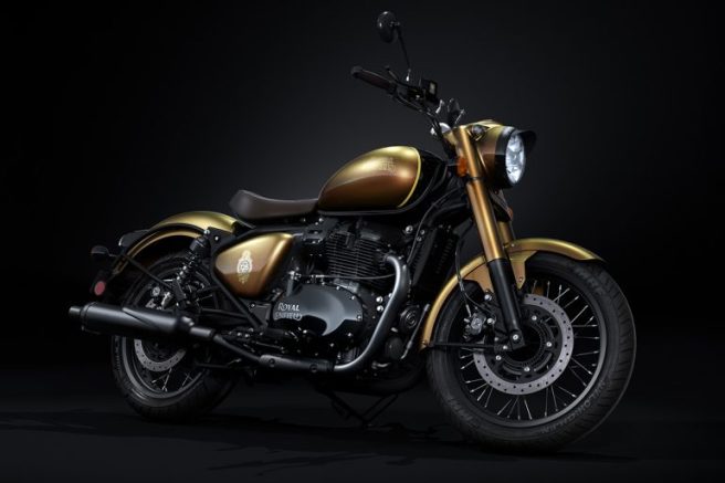 ロイヤルエンフィールドがモーターサイクルショーで125周年記念モデルと新型「ブリット650」を公開