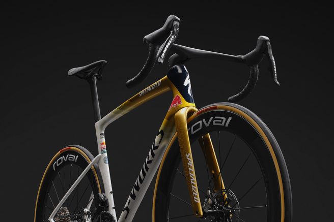レムコ・エヴェネプールのために製作したスペシャライズドのロードバイク「Tarmac SL9」のスペシャルモデル
